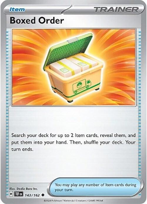Boxed Order | 143/162 | SV05: Temporal Forces | Normal | NM – Pokémart UK