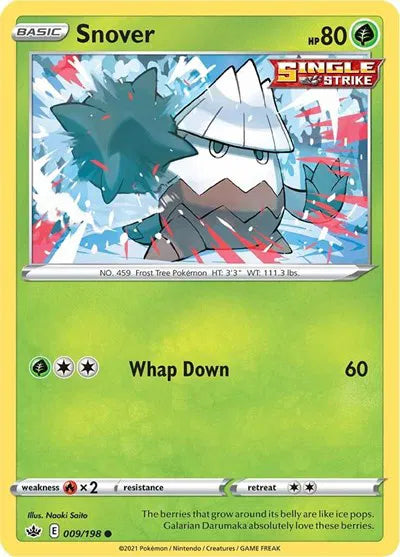 Snover (Chilling Reign) 009/198 Reverse Holofoil