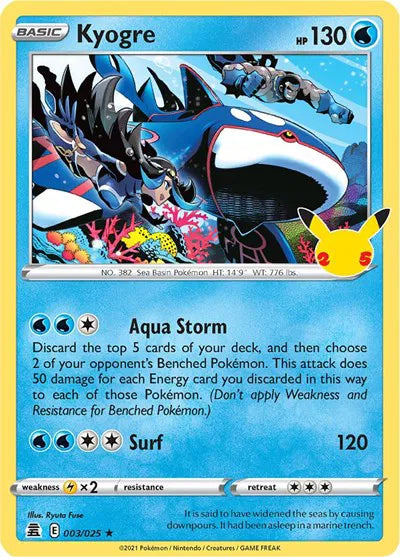 Kyogre (Celebrations) 003/025 Holofoil