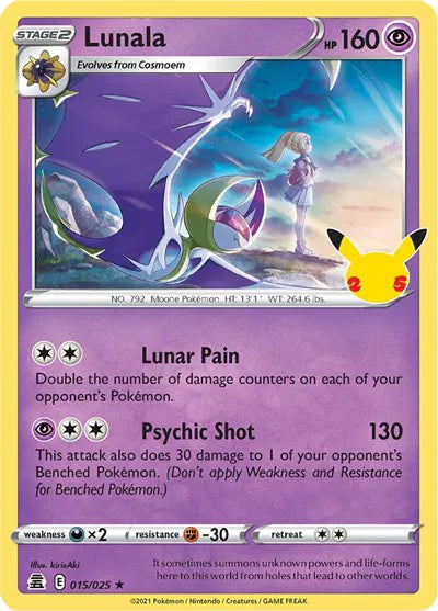 Lunala (Celebrations) 015/025 Holofoil