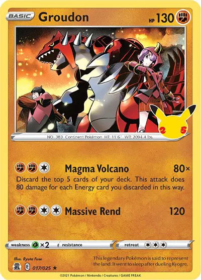 Groudon (Celebrations) 017/025 Holofoil