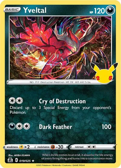 Yveltal (Celebrations) 019/025 Holofoil