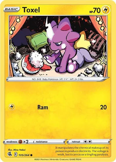 Toxel (105) (Fusion Strike) 105/264 Reverse Holofoil