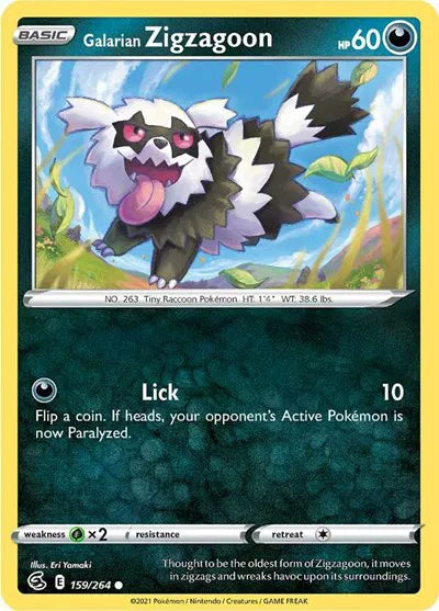 Galarian Zigzagoon (Fusion Strike) 159/264 Reverse Holofoil