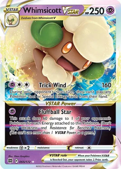 Whimsicott VSTAR (Brilliant Stars) 065/172 Holofoil