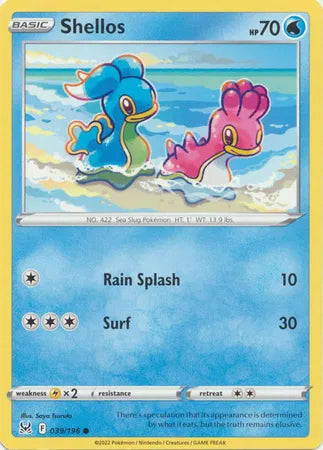 Shellos (Lost Origin) 039/196 Reverse Holofoil