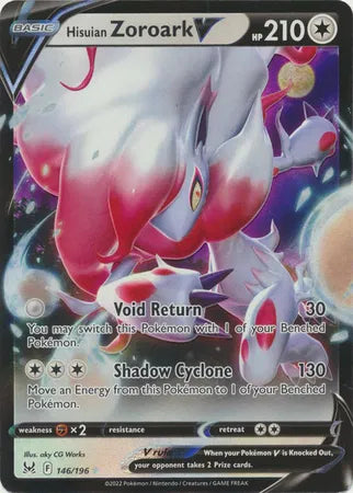 Hisuian Zoroark V (Lost Origin) 146/196 Holofoil