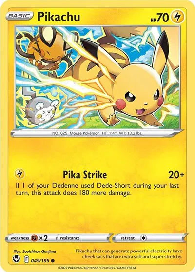 Pikachu (Silver Tempest) 049/195
