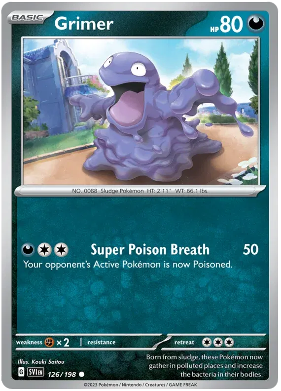 Grimer (Scarlet & Violet Base Set) 126/198 Reverse Holofoil