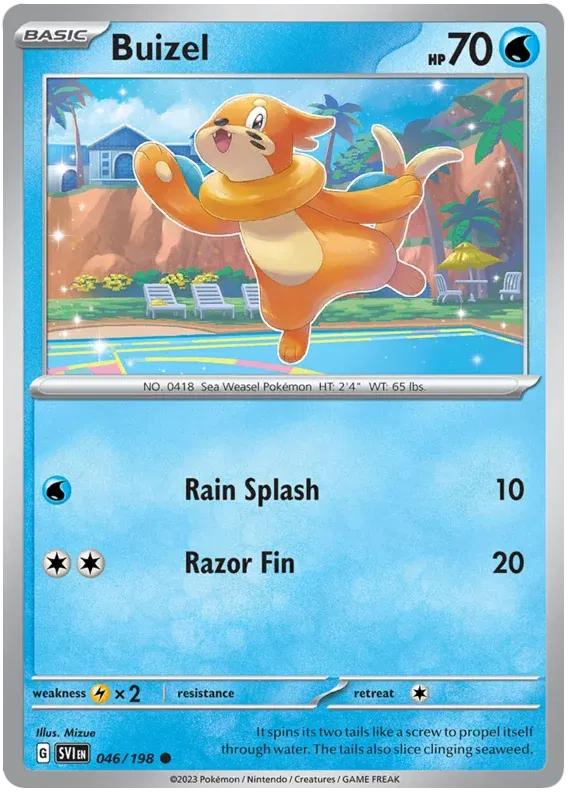 Buizel (Scarlet & Violet Base Set) 046/198 Reverse Holofoil