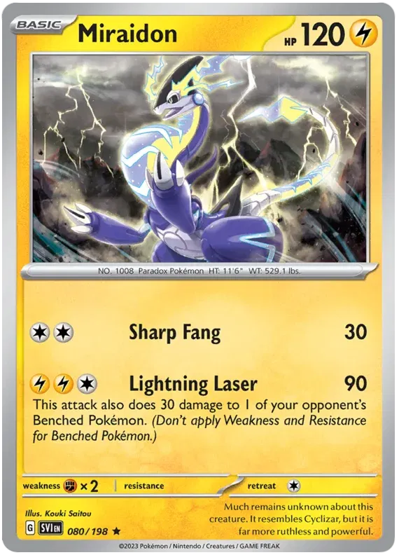 Miraidon (Scarlet & Violet Base Set) 080/198 Holofoil