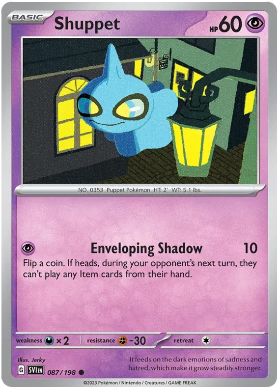 Shuppet (Scarlet & Violet Base Set) 087/198 Reverse Holofoil