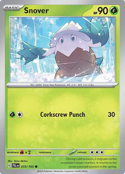 Snover (Paldea Evolved) 010/193 Reverse Holofoil