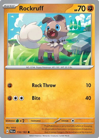 Rockruff (Paldea Evolved) 116/193