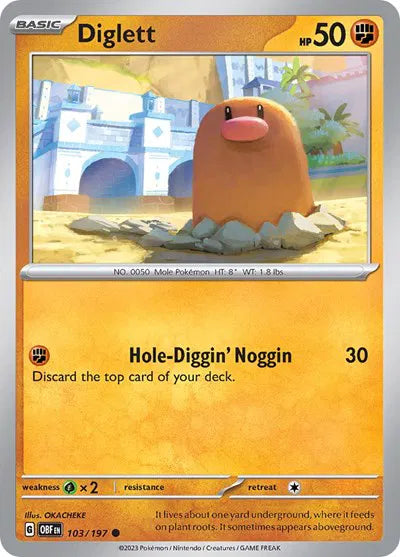 Diglett (Obsidian Flames) 103/197
