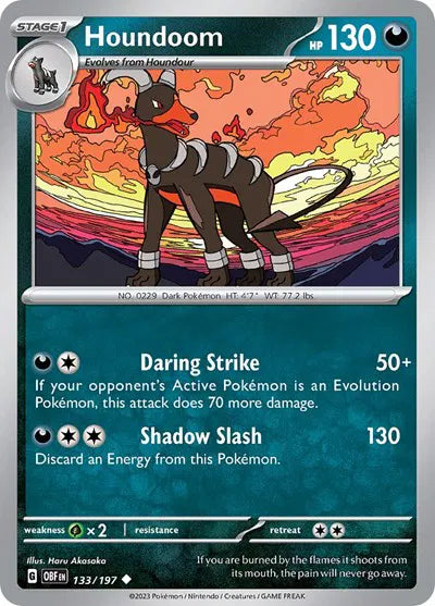 Houndoom (Obsidian Flames) 133/197