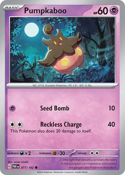 Pumpkaboo (Paradox Rift) 077/182 Reverse Holofoil