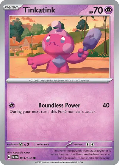 Tinkatink (Paradox Rift) 083/182 Reverse Holofoil