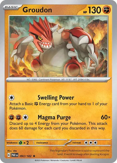 Groudon (Paradox Rift) 093/182 Holofoil