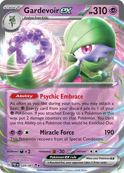 Gardevoir ex (Paldean Fates) 029/091 Holofoil