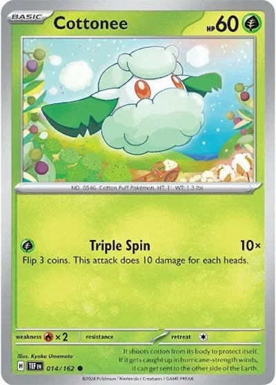 Cottonee (Temporal Forces) 014/162 Reverse Holofoil