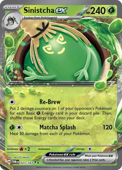 Sinistcha ex (Twilight Masquerade) 023/167 Holofoil