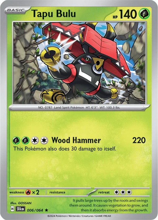Tapu Bulu - 006/064 (Shrouded Fable) 006/064 Reverse Holofoil