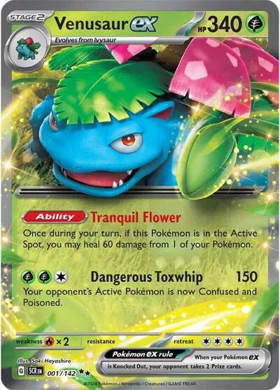 Venusaur ex (Stellar Crown) 001/142 Holofoil