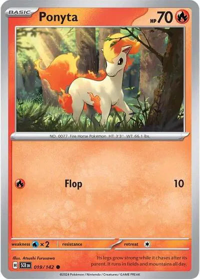 Ponyta (Stellar Crown) 019/142 Reverse Holofoil