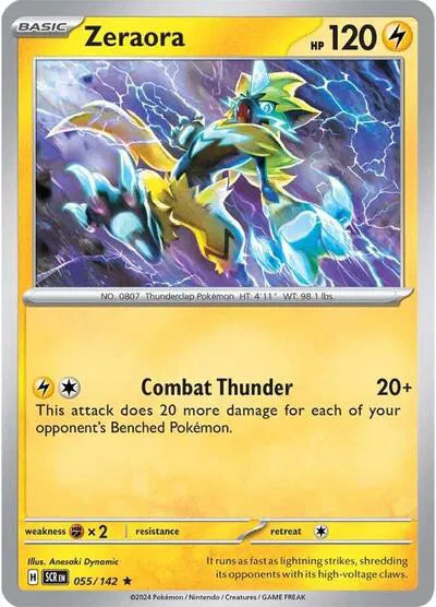Zeraora (Stellar Crown) 055/142 Reverse Holofoil