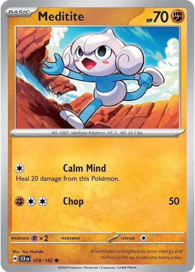 Meditite (Stellar Crown) 078/142 Reverse Holofoil