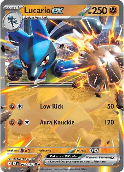 Lucario ex (Stellar Crown) 082/142 Holofoil