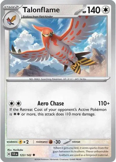 Talonflame (Stellar Crown) 123/142 Reverse Holofoil