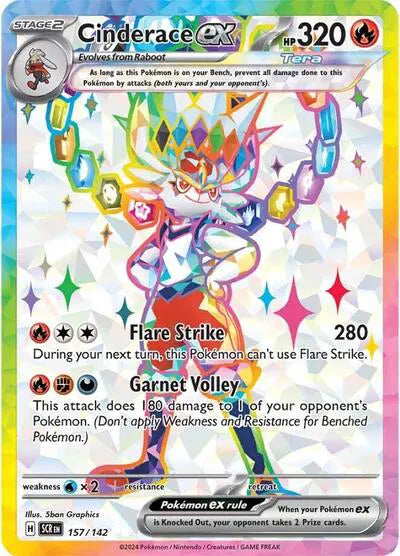 Cinderace ex (Stellar Crown) 157/142 Holofoil