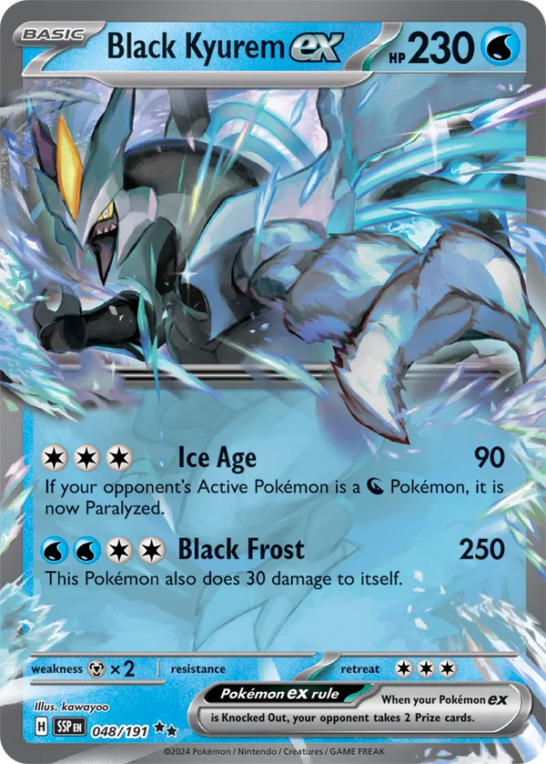 Black Kyurem ex (Surging Sparks) 048/191 Holofoil