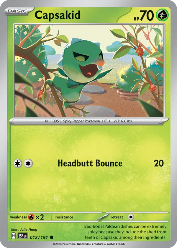 Capsakid (Surging Sparks) 012/191 Reverse Holofoil