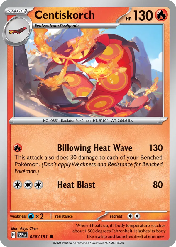 Centiskorch (Surging Sparks) 028/191