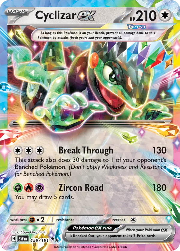 Cyclizar ex (Surging Sparks) 159/191 Holofoil
