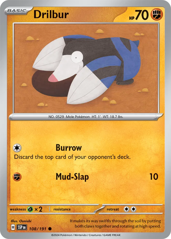 Drilbur (Surging Sparks) 108/191