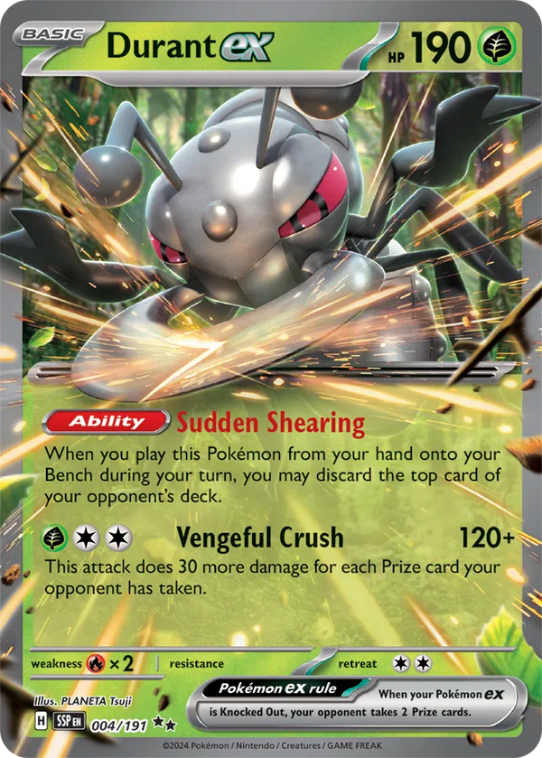 Durant ex (Surging Sparks) 004/191 Holofoil