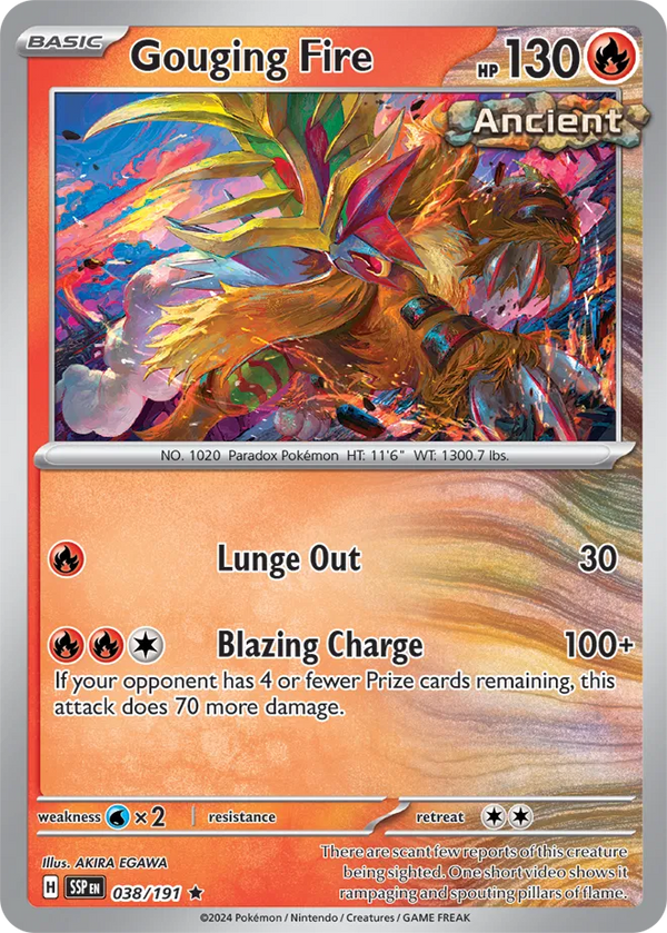 Gouging Fire (Surging Sparks) 038/191 Holofoil