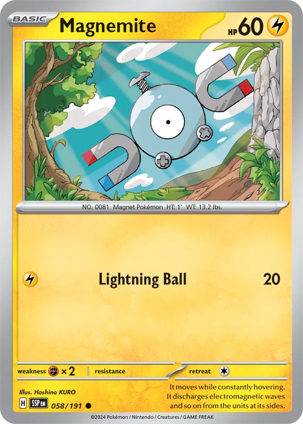 Magnemite (Surging Sparks) 058/191 Reverse Holofoil