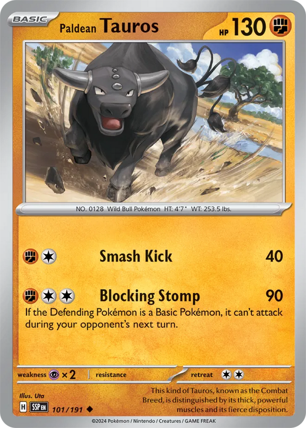 Paldean Tauros (Surging Sparks) 101/191