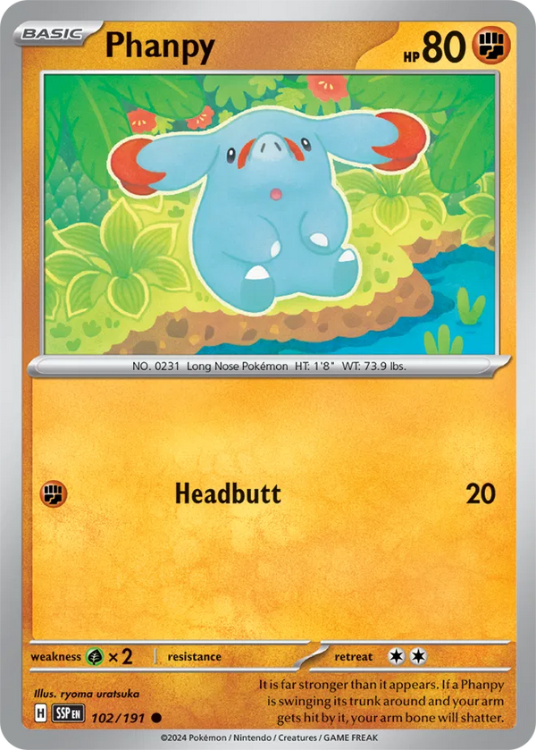 Phanpy (Surging Sparks) 102/191 Reverse Holofoil