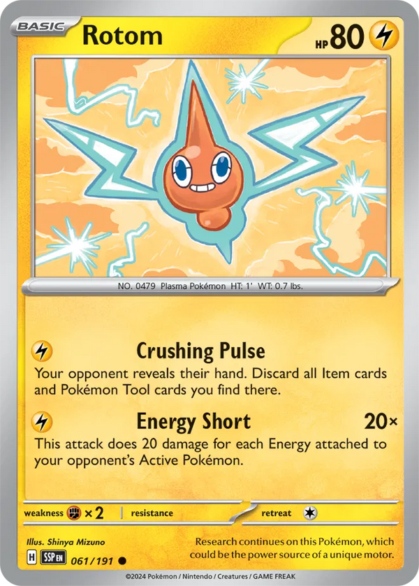 Rotom (Surging Sparks) 061/191 Reverse Holofoil