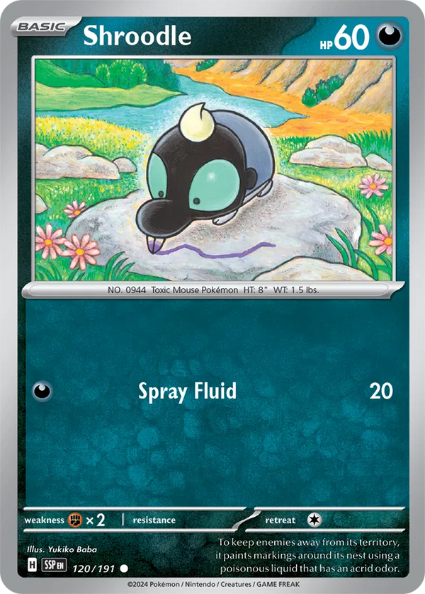 Shroodle (Surging Sparks) 120/191 Reverse Holofoil