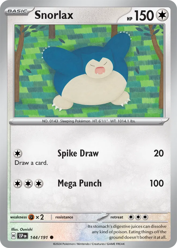 Snorlax (Surging Sparks) 144/191