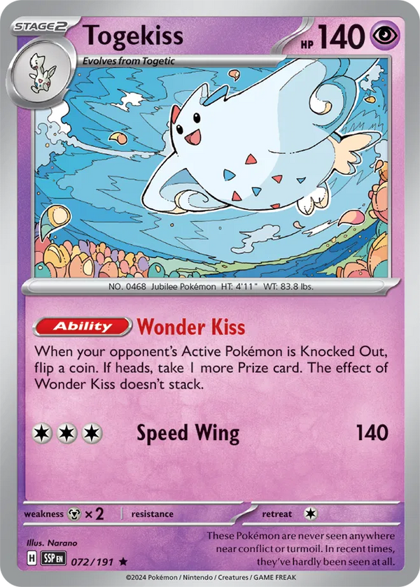 Togekiss (Surging Sparks) 072/191 Holofoil