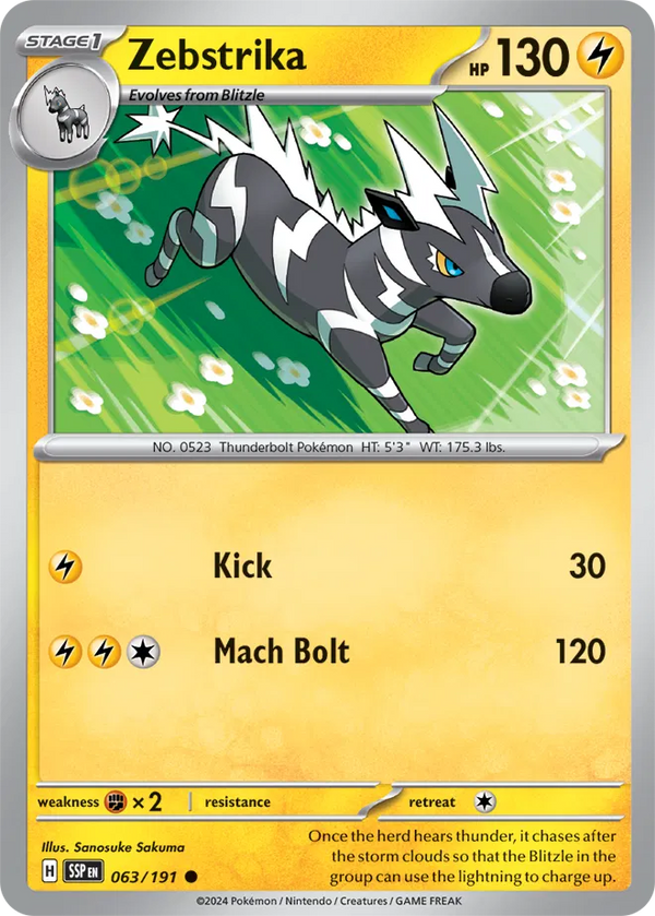 Zebstrika (Surging Sparks) 063/191