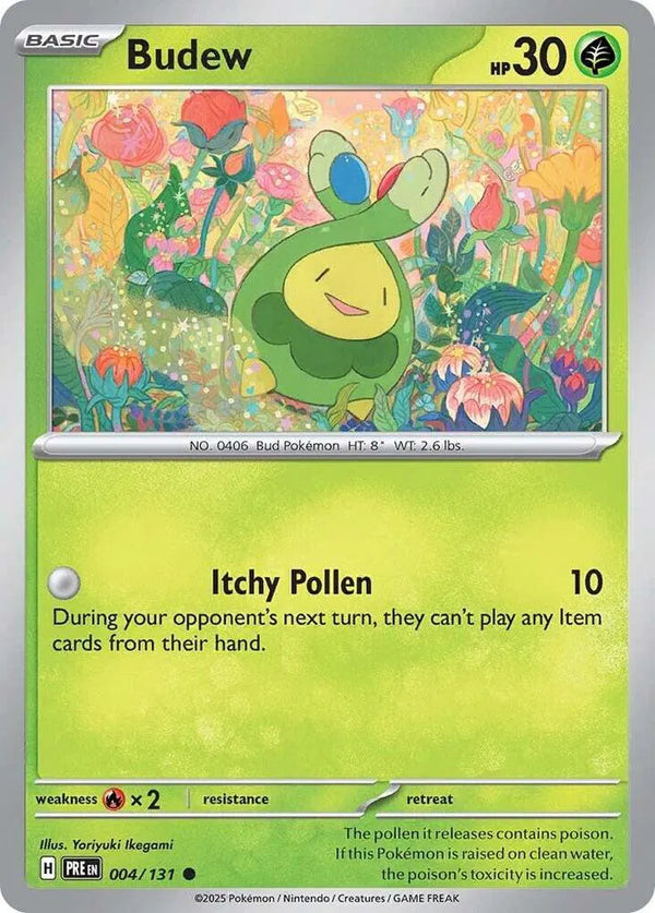 Budew (Prismatic Evolutions) 004/131 Reverse Holofoil